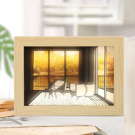 Dekorative Lampe Panel Weiß
