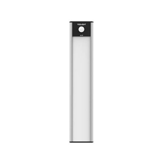 Yeelight Rechargeable LED Light Linear for Cabinets with Battery Powered, Motion Sensor and Mounting Sticker Silver YLCG002 1pcs