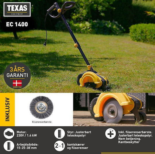 Texas Elektrisch Mit Rädern Freischneider 1400W 7kg