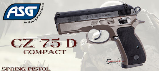 Asg Αερο Pistole Feder CZ 75D Compact - DualTone FDE