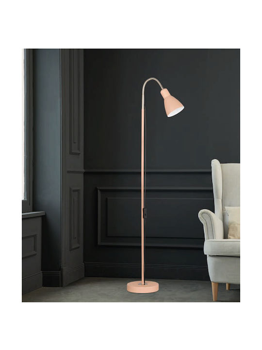 Fischer Honsel Lolland Floor Lamp H120xW18cm. with Socket for Bulb E27 Gray