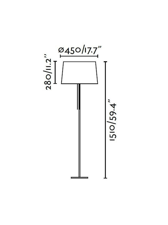 Faro Barcelona Volta Floor Lamp H151cm. Faro Barcelona Volta Floor Lamp H151cm.
