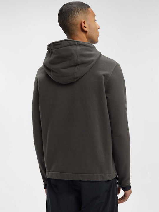 C.P Company Herren Sweatshirt mit Kapuze und Taschen Grün