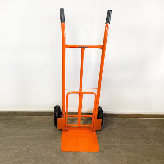 GeHock Transport Trolley for Weight Load up to 200kg Orange