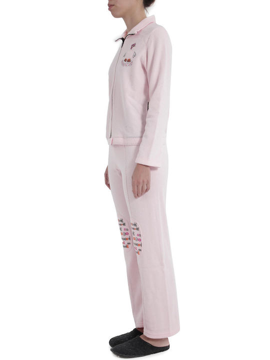 Pepita Winter Women's Pyjama Set Pink