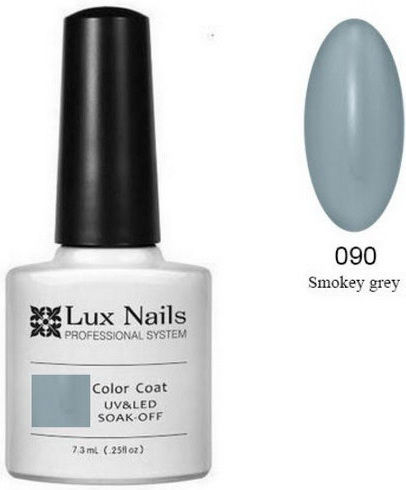 Lux Nails Color Coat Semipermanent Lac de Unghii Smokey Grey 090 7.3ml 1buc