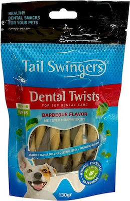 Pet Interest Tail Swingers Dental Twists Οδοντικό Snack Barbeque 130gr