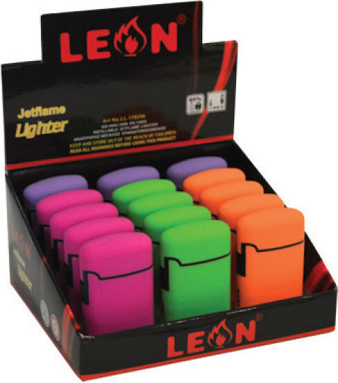 Leonflame Jetflame Brichetă Rezistentă la Vânt Tip Jet cu Flacără în Culoare Albastră (Culori Diverse)