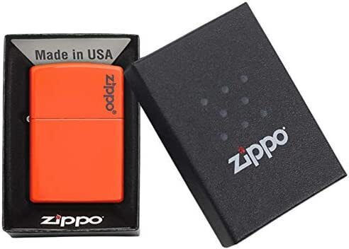 Zippo Αντιανεμικός Αναπτήρας Φλόγας σε Πορτοκαλί χρώμα