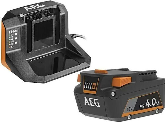 AEG Tools Set De Baterii De Litiu Capacitate 4Ah 18V Cu Încărcător