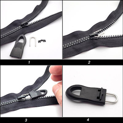 Black Zipper Sewing Supply 8pcs HUH-0137