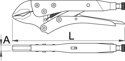 Unior Πένσα Γκριπ Γενικής Χρήσης 300mm Grip Pliers