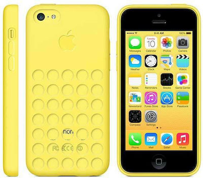 Apple Silicone Case Silicone Back Cover Yellow (iPhone 5c)