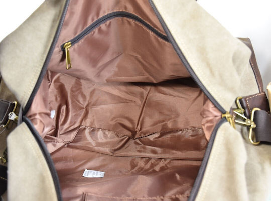RCM 1374 Reisetasche Beige Stoff L28xB25xH28cm