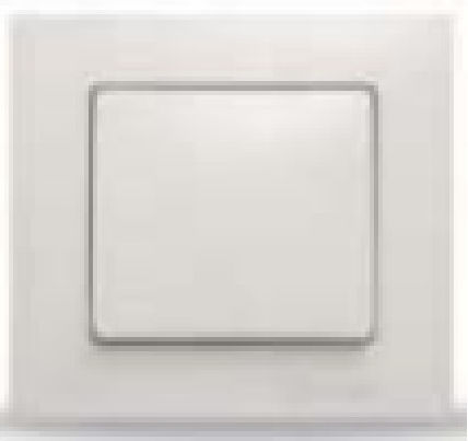 Makel Lillium Recessed Wall Switch Single with Frame Medium White