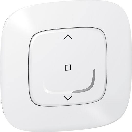 Legrand Valena Allure 90 Recessed Wall Switch Rolling Shutters One-Way with Frame White