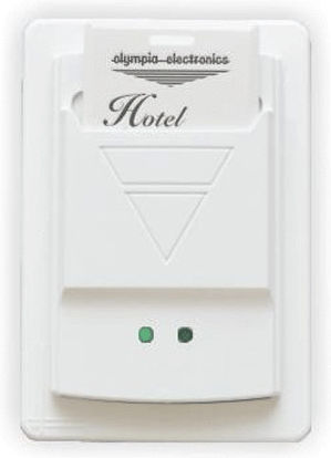 Olympia Electronics RF-52/A Waterproof Wall-Mounted Card Electrical Wall Switch With White Frame