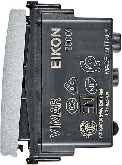 Vimar Eikon Next Recessed Wall Switch Commands Single Without Frame White