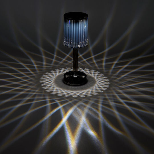 Etoile Plastic Lampă de masă LED cu Abajur Negru și Bază