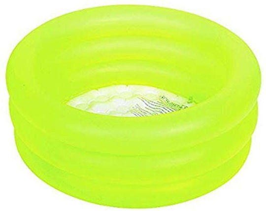 Globo Gonfiabile 3 Anelli Kinder Round Pool Aufblasbar 64x22cm Orange