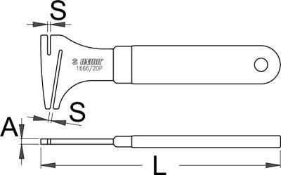 Unior Werkzeug zum Glätten von Scheiben 1666/2DP 619716 Handwerkzeug