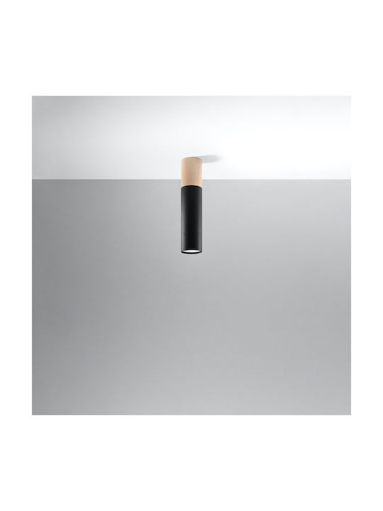 Sollux Pablo Single Spot with Socket GU10 in Black Color