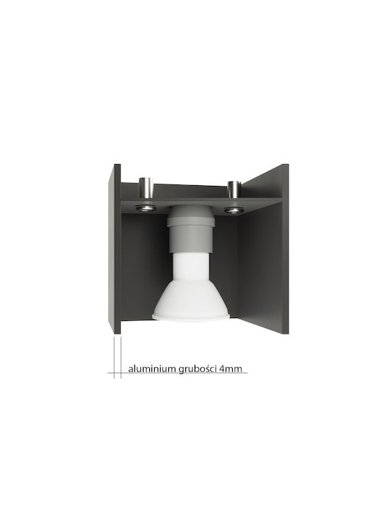 Sollux Single Spot with Socket G9 in Black Color