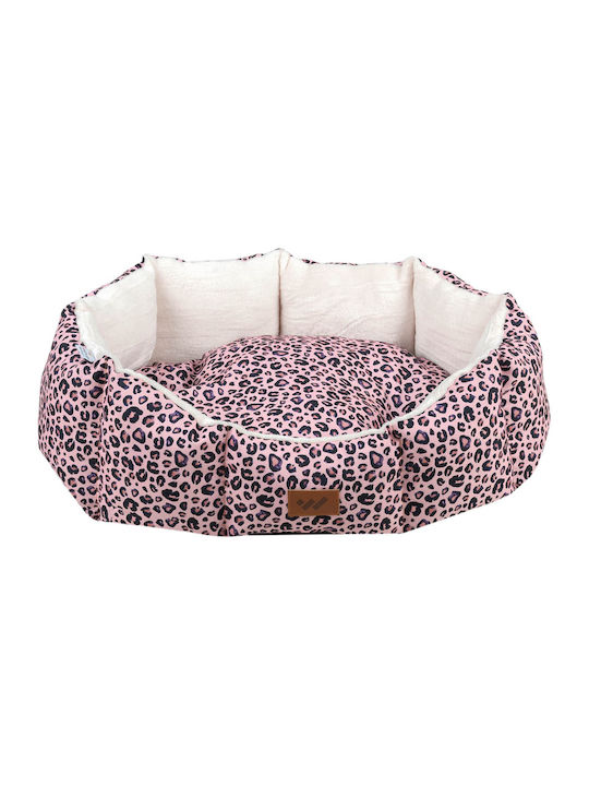 Woofmoda Animal Print Canapea Pat Câine Roz 48x36cm. 912-1302-1300