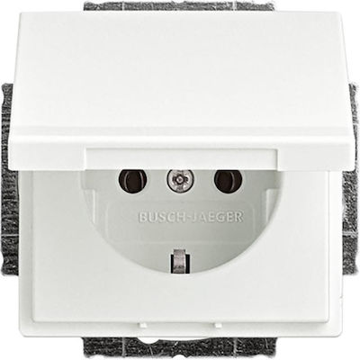 Abb Single Power Socket White