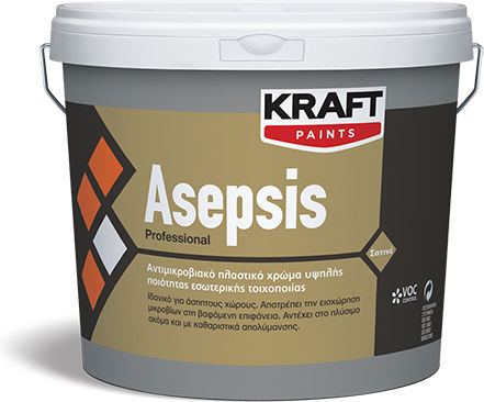 Kraft Asepsis Plastic Anti-Mildew Paint for Interior Use White 10lt