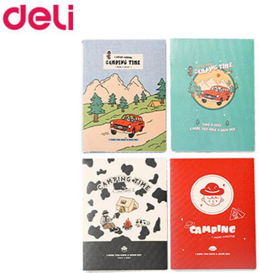 Deli Μπλοκ Σημειώσεων 100 Φύλλων με Λευκές Σελίδες (Διάφορα Σχέδια/Χρώματα)