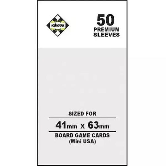 Kaissa Card Sleeves Mini American Size 100pcs Transparent