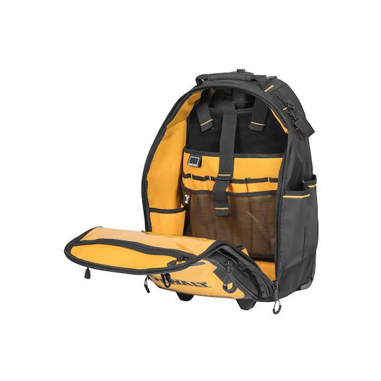 Dewalt Pro Wheeled Backpack Tool Bag Waterproof Yellow 28.7lt