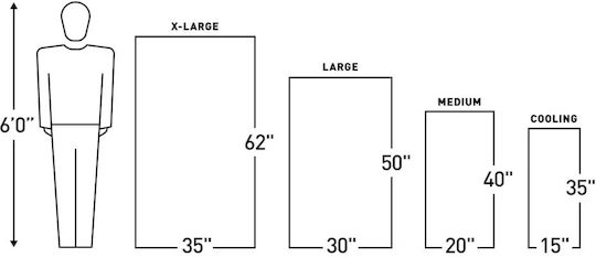 Gear Aid Πετσέτα Microfiber Προσώπου Μπλε 128x77εκ.