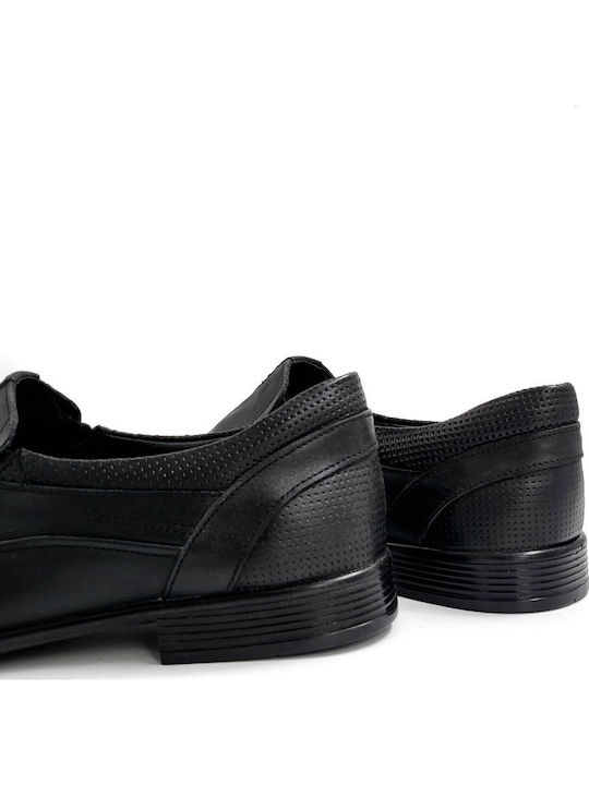 Leder Herren Freizeitschuhe Schwarz
