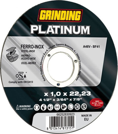 Grinding Δίσκος Κοπής Inox 230x1,9mm Δίσκος Κοπής Μετάλλου 230mm