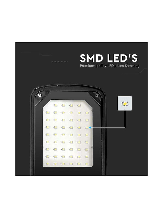 V-TAC Εξωτερικό Φωτιστικό LED Δρόμου 50W με Ψυχρό Λευκό Φως IP65 Μαύρο