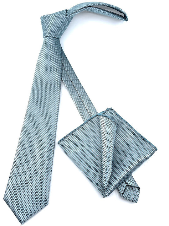 Legend Accessories Men's Tie Set Printed Eskyblue