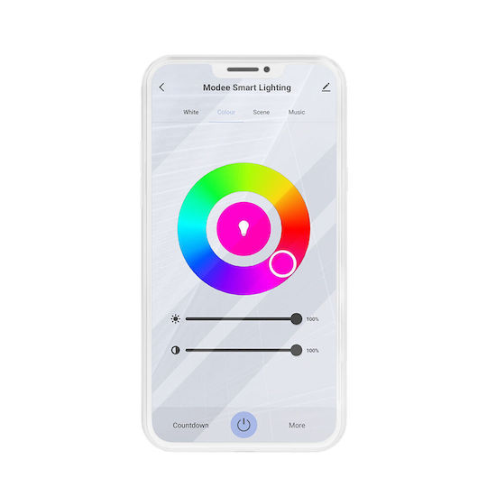 Modee Lighting Smart Lampe LED 9.4W für Fassung E27 und Form A60 RGB 806lm