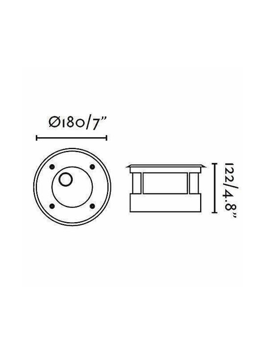 Faro Barcelona Salt Σποτ Δαπέδου LED 9W 12.2x18cm