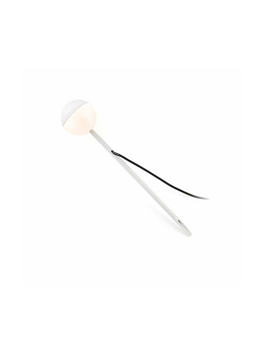 Faro Barcelona Piccola Outdoor Floor Lamp Small Post 6W with Warm White Light IP65 White