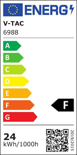 V-TAC Rund Draußen LED Panel 24W mit Natürliches Weiß Licht 4000K