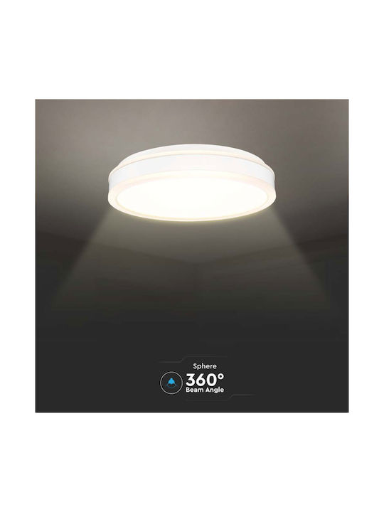 V-TAC Rund Draußen LED Panel 18W mit Natürliches Weiß Licht 4000K