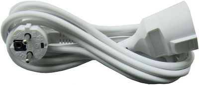 Telco 25.118 Extension Cable Cord 3x1.5mm²/3m White