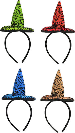 Witch Hat Headband Carnival Headband Red for Halloween 12pcs