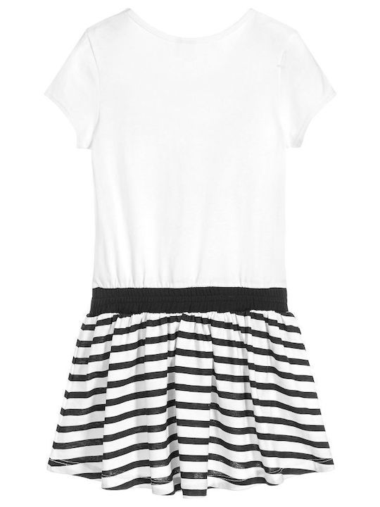 3 Pommes Kids Dress Striped White