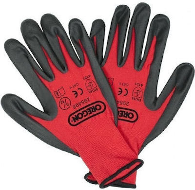 Oregon Safety Glofe Nitrile Red