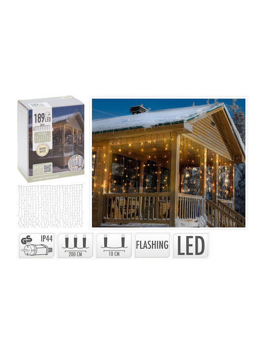 189 Λαμπάκια LED 2μ. Λευκά σε Σειρά 189 Λαμπάκια LED 2μ. Λευκά σε Σειρά