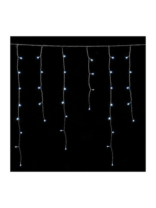 360 Light Bulb LED Cold White Inspired Curtain with Transparent Cable Redled