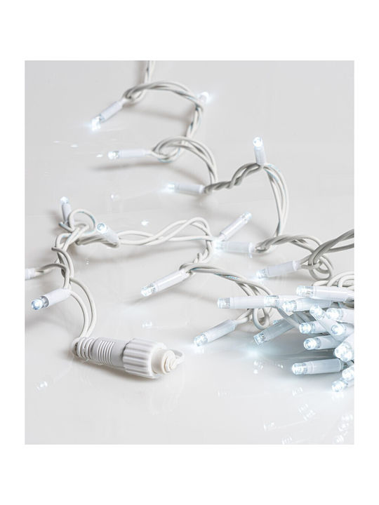 100 Lichter LED 10m. Kaltes Weiß in Zeichenfolge 1Stück 100 Lichter LED 10m. Kaltes Weiß in Zeichenfolge 1Stück